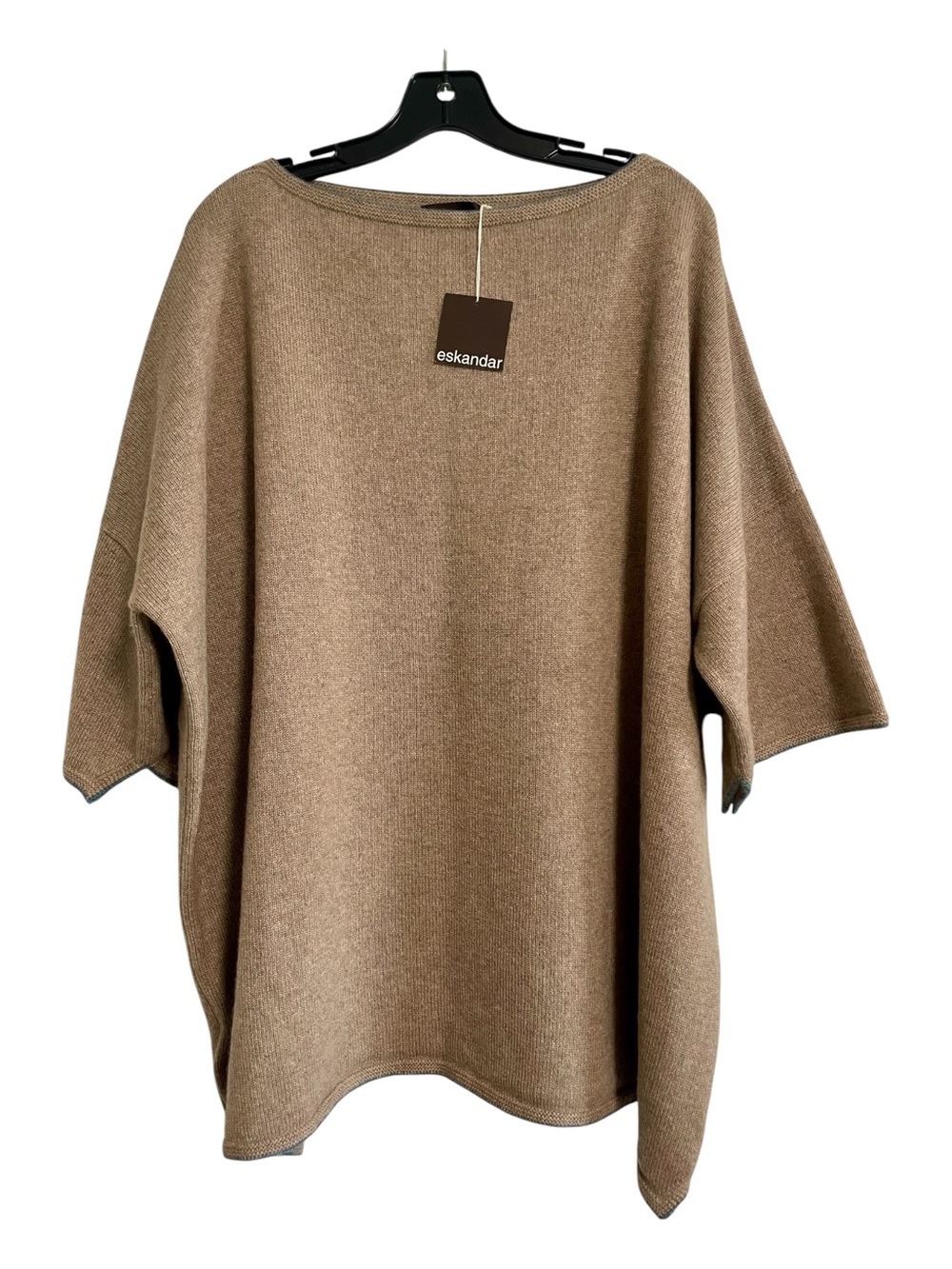 eskandar Tan Cashmere Oversized Knit Sweater